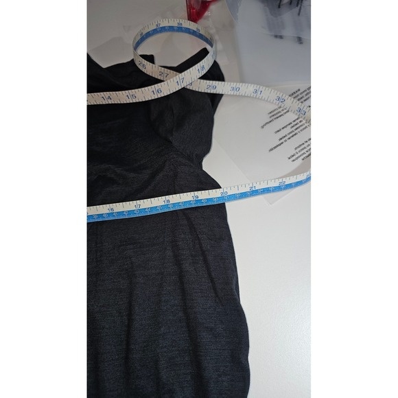 Reebok Women's Gray Heathered Athletic T Shirt Short Sleeve Crew Neck XXL - Picture 6 of 6